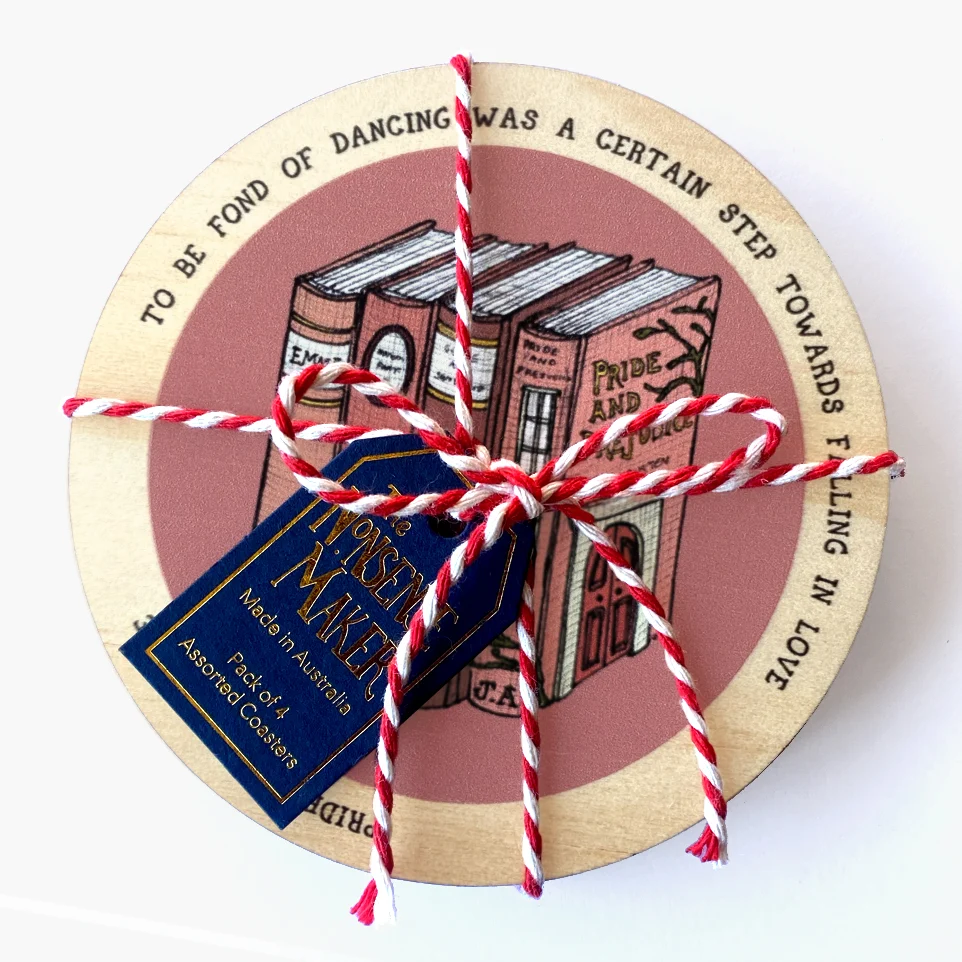 Book Coasters (Pack of 4)