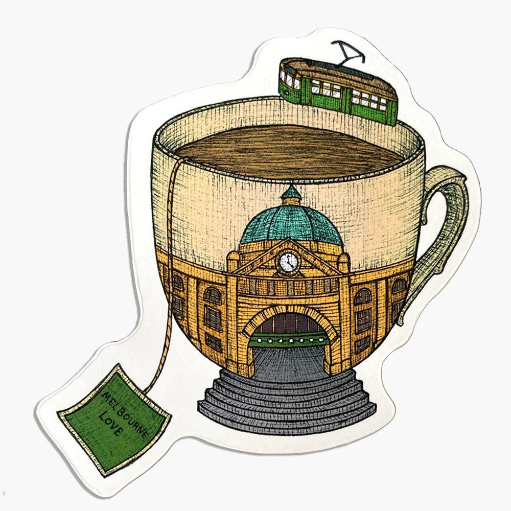 Melbourne Teacup Magnet