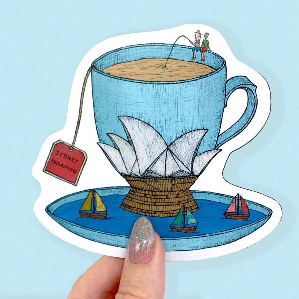 Sydney Teacup Magnet thumbnail 3