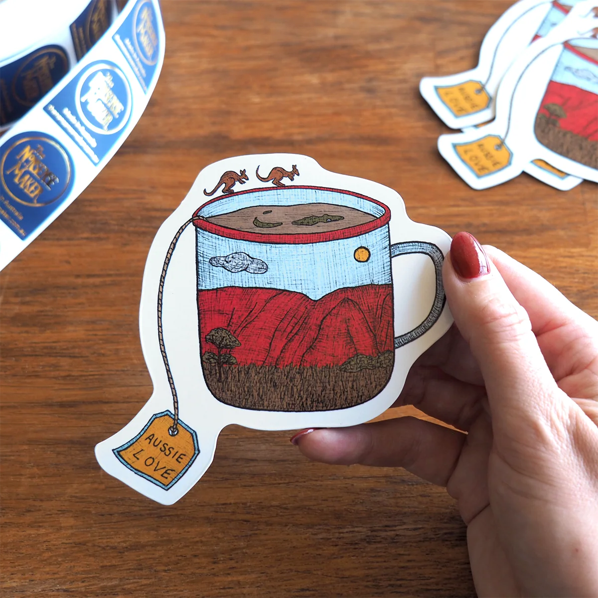 Outback Teacup Magnet alternative view