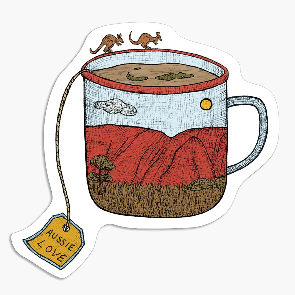 Outback Teacup Magnet