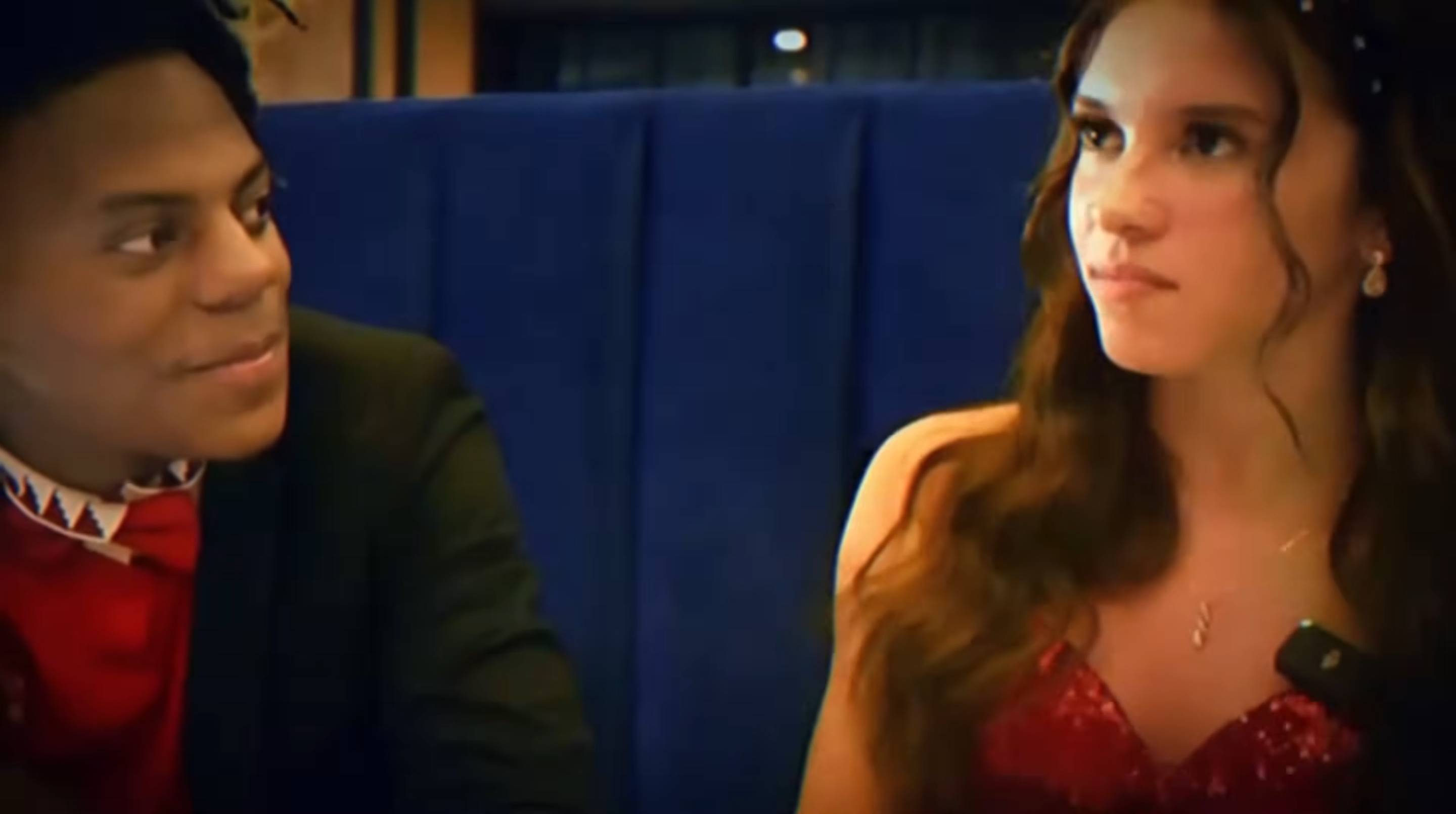 Aaliyah and iShowSpeed at high school prom.