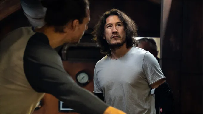 Markiplier in a scene from his movie Iron Lung.