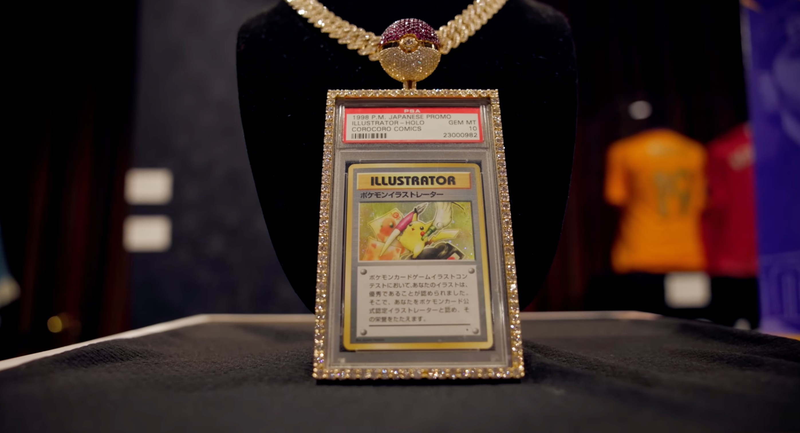 The PSA 10 Pikachu Illustrator card previously owned by Logan Paul.