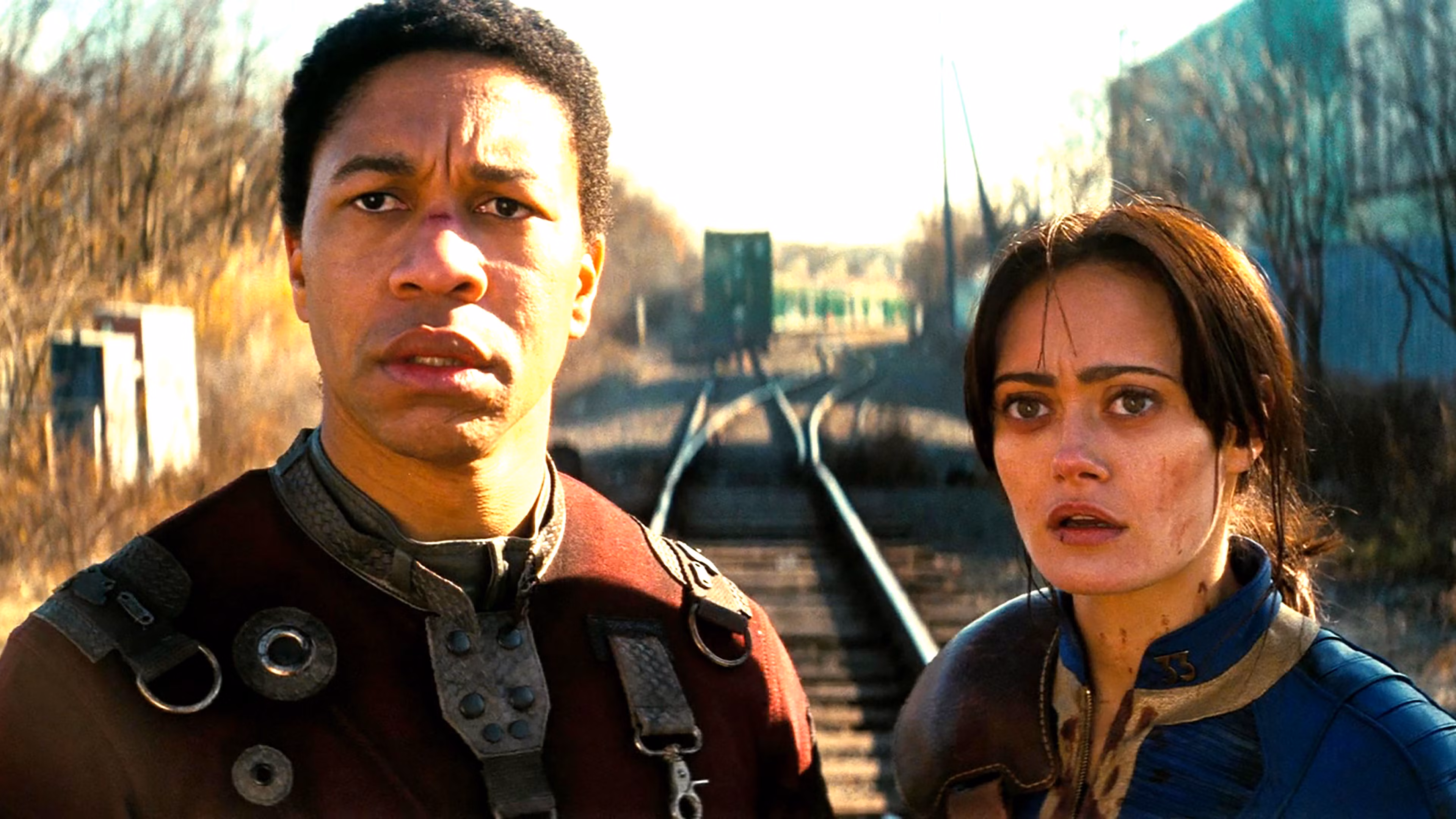 Lucy and Maximus in a scene from Fallout.