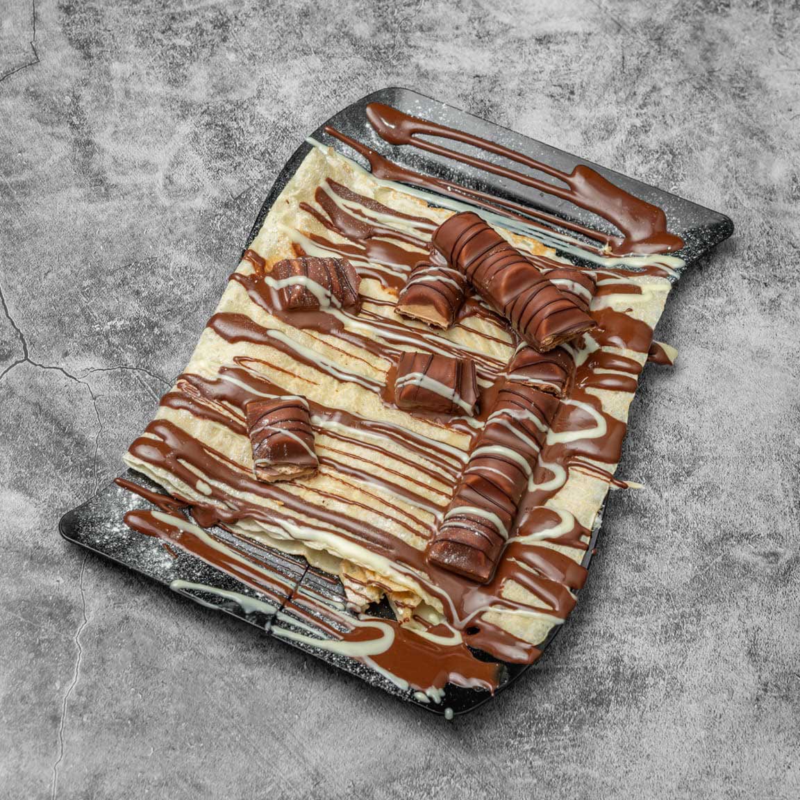 A stack of plain crepes