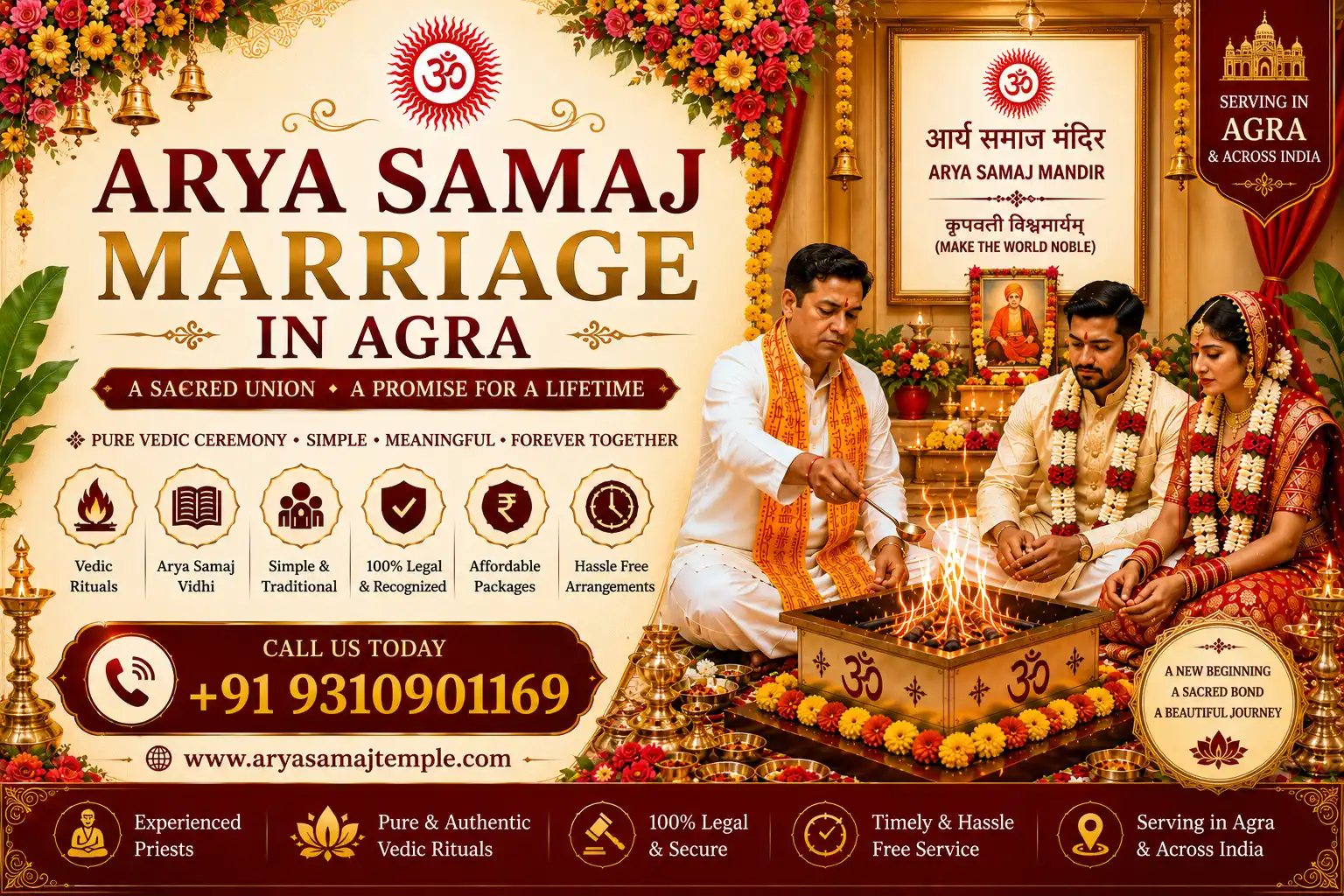 Vedic Wedding Rituals in Agra - Traditional Havan and Pheras
