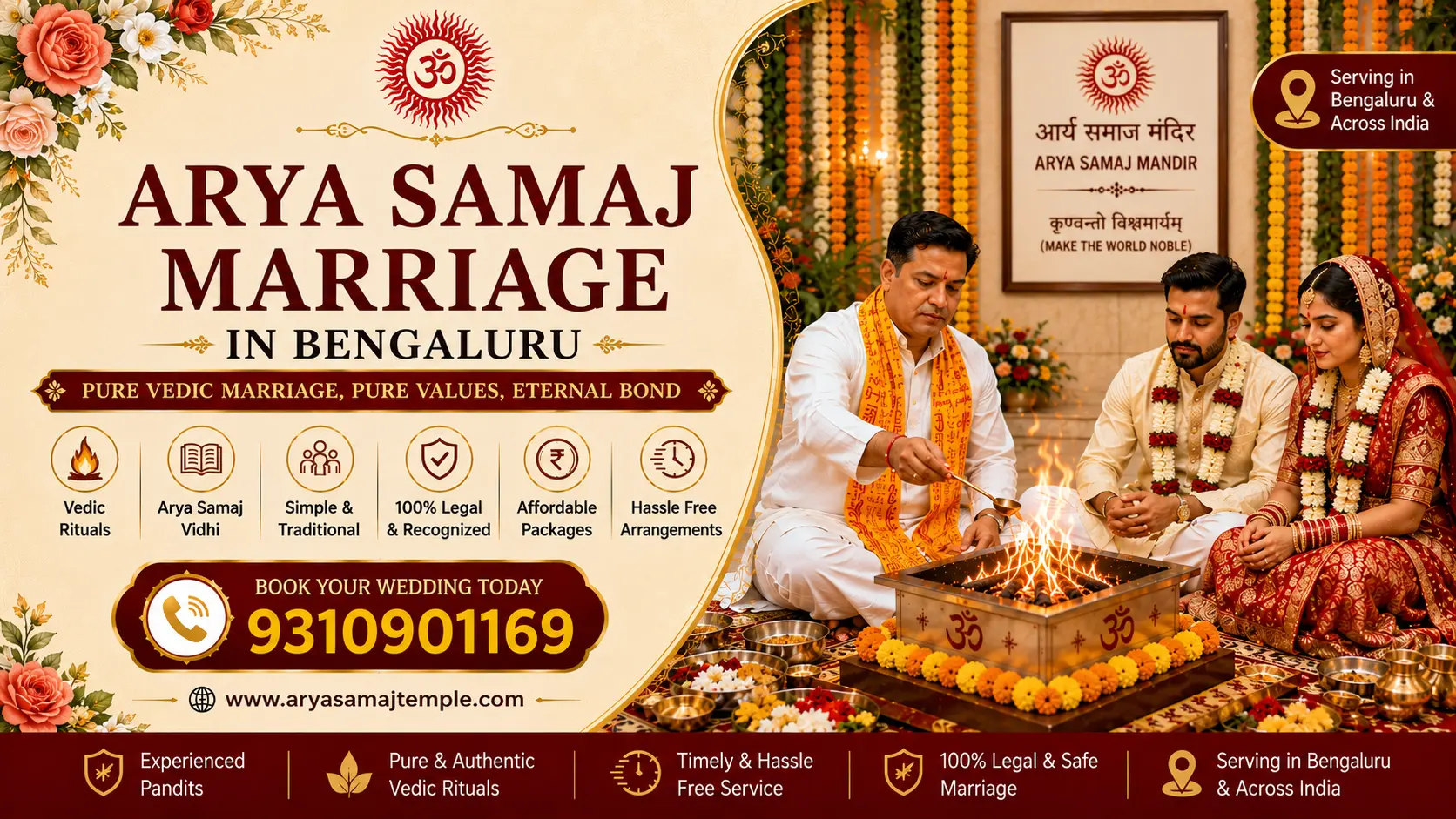 Sacred Vedic Wedding Havan in Jp Nagar - Traditional Arya Samaj Marriage Rituals