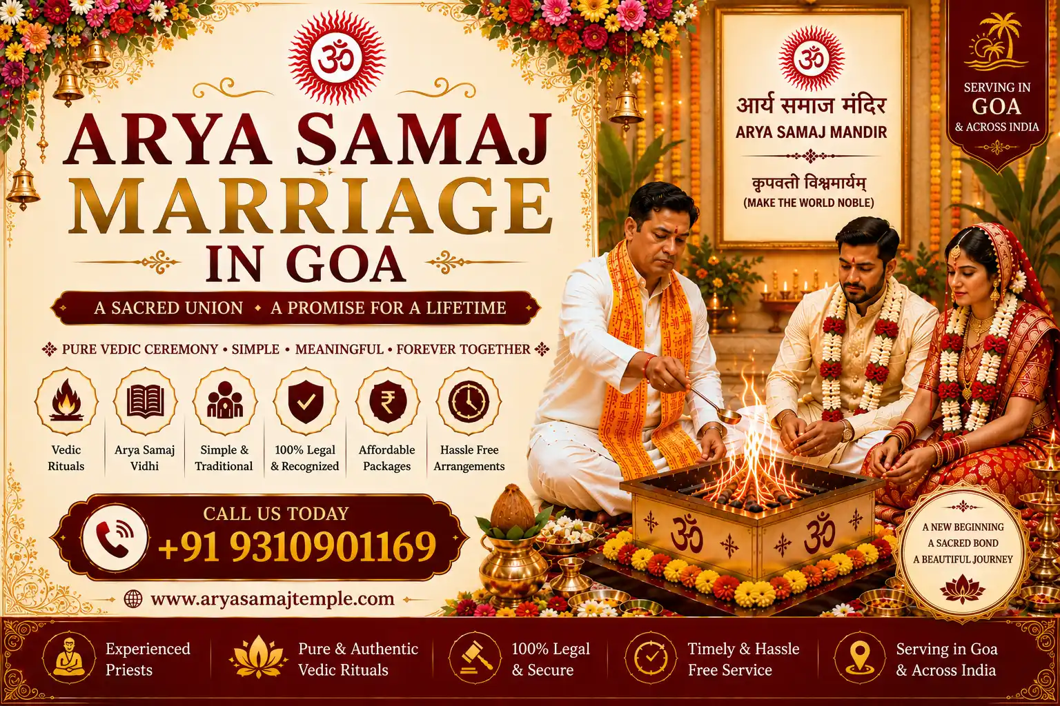 Vedic Wedding Rituals in Goa - Traditional Havan and Pheras