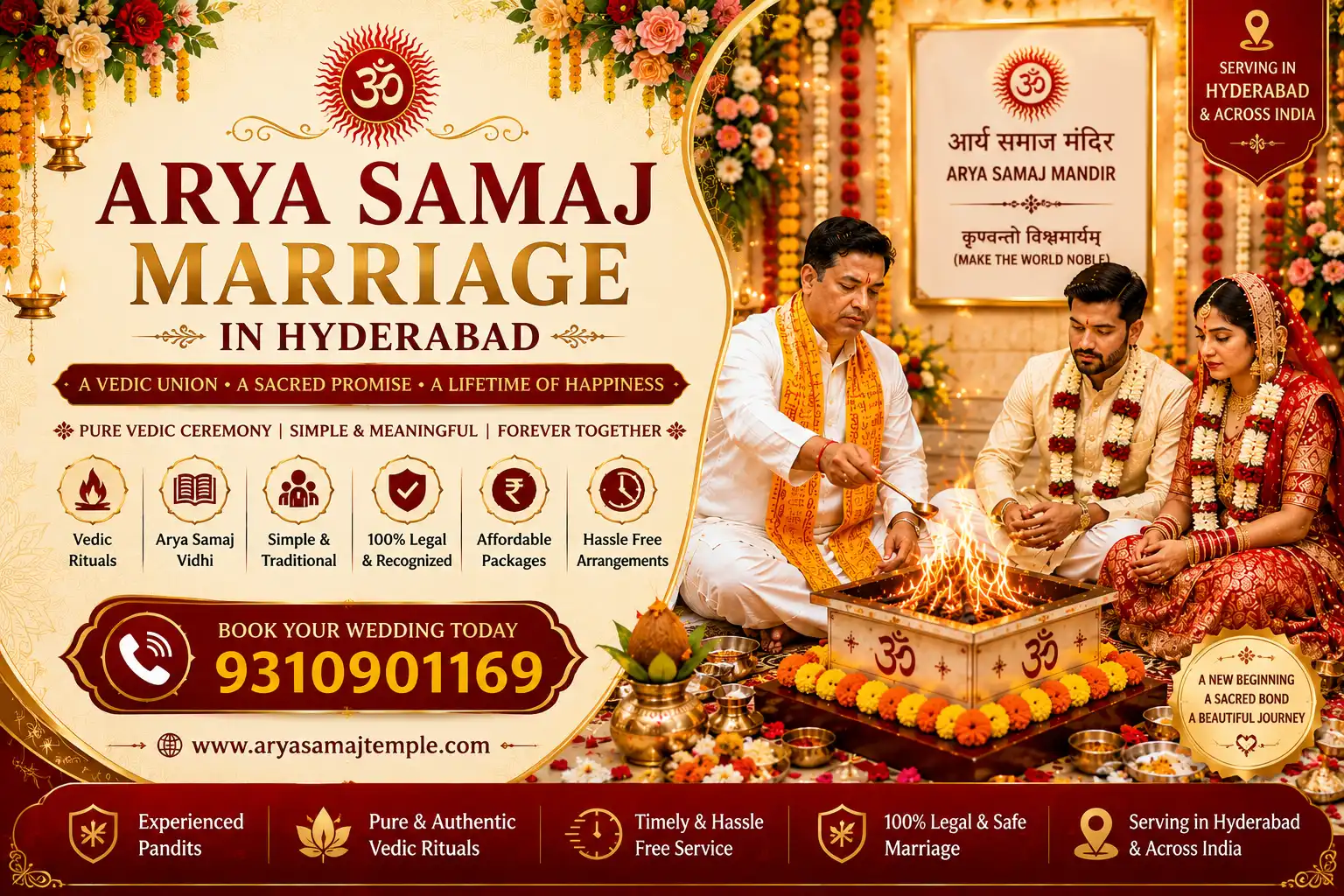 Sacred Vedic Wedding Havan in Dilsukhnagar - Traditional Arya Samaj Marriage Rituals