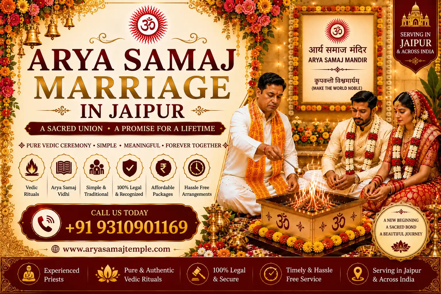 Sacred Vedic Wedding Havan in Sanganer - Traditional Arya Samaj Marriage Rituals