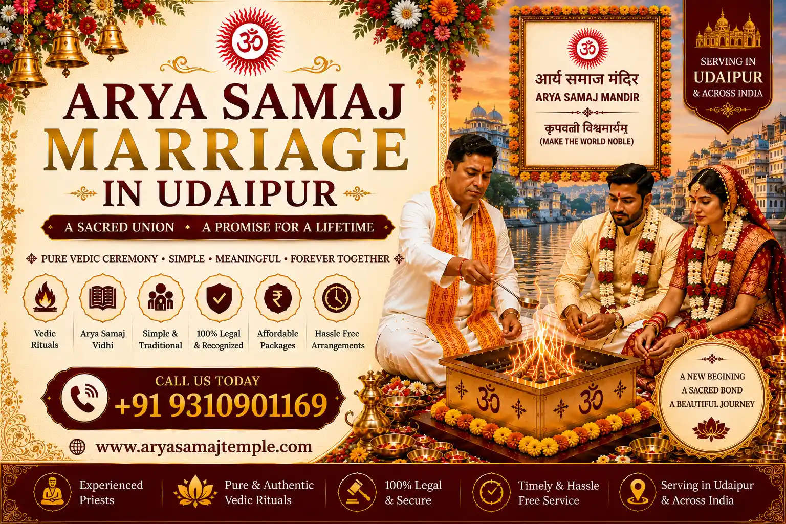 Vedic Wedding Rituals in Udaipur - Traditional Havan and Pheras