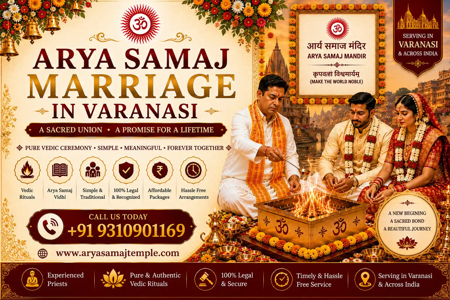 Vedic Wedding Rituals in Varanasi - Traditional Havan and Pheras