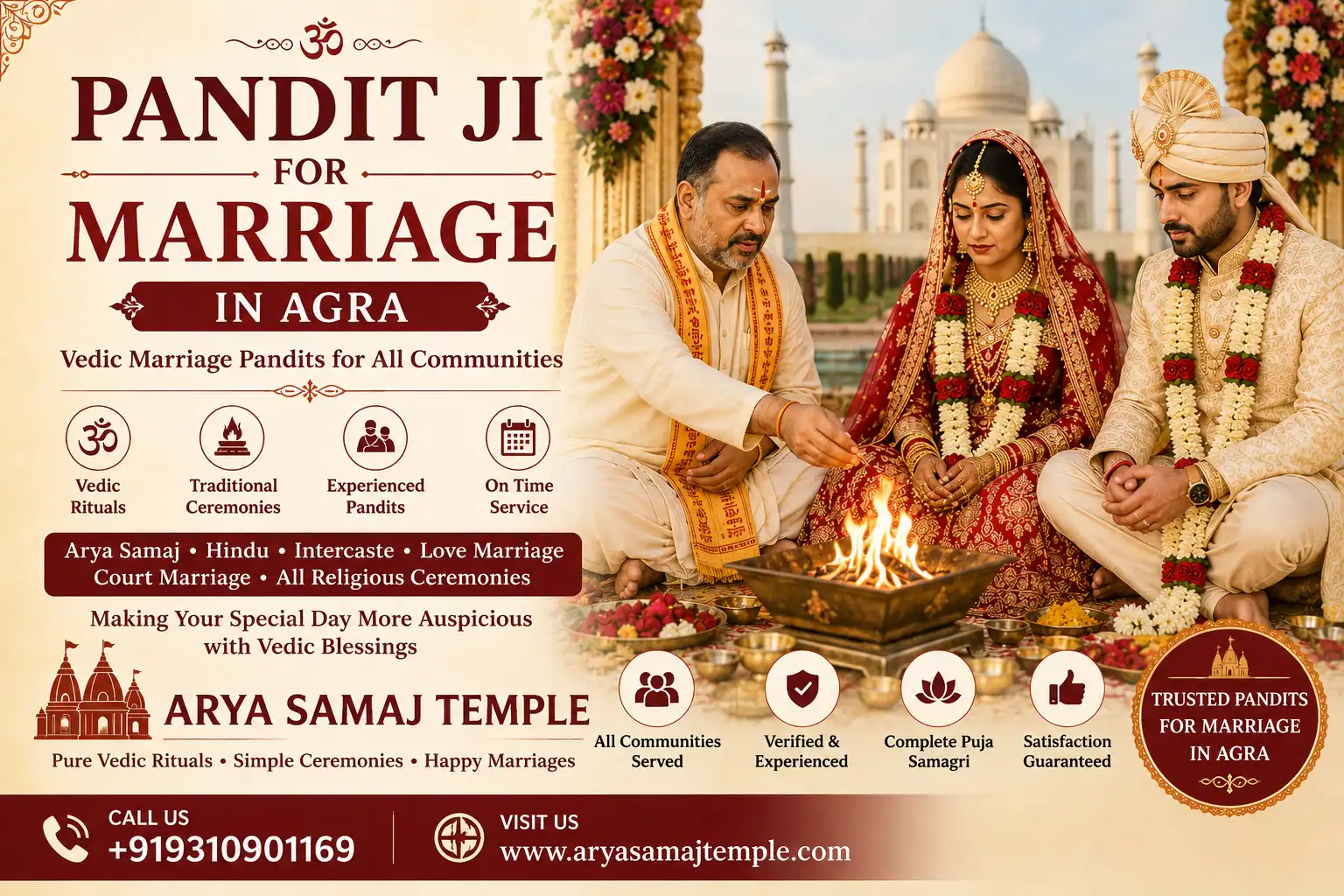 Pandit Ji for Marriage Poster in Agra
