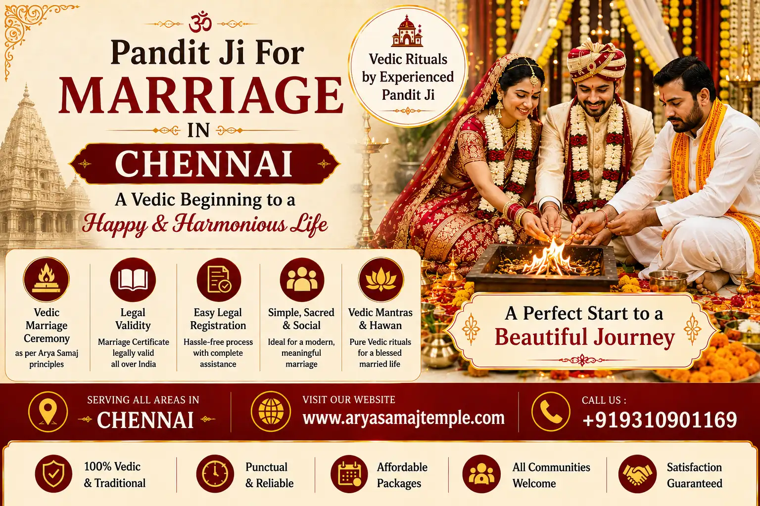 Pandit Ji for Marriage Poster in Chennai