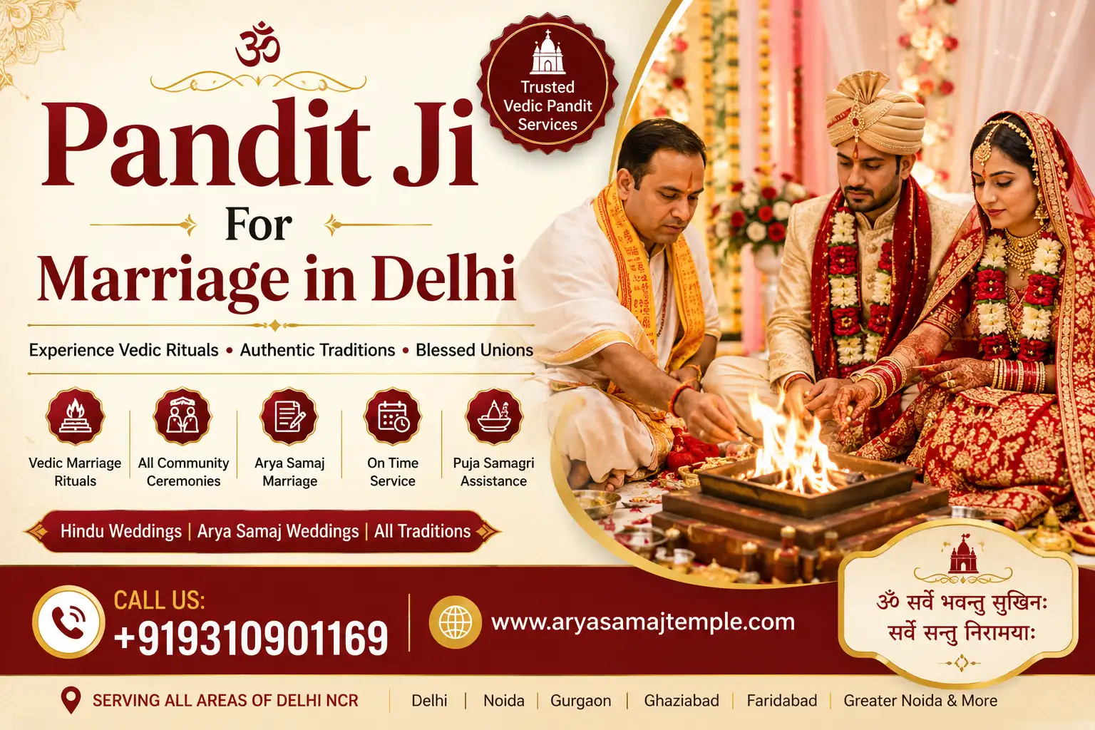 Verified Pandit Ji for Marriage in Bindapur, Delhi