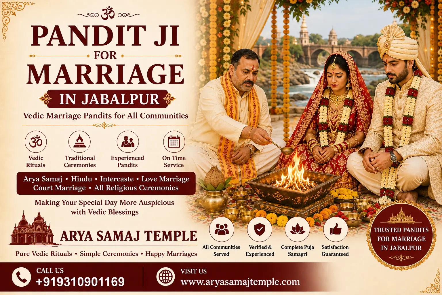 Pandit Ji for Marriage Poster in Jabalpur