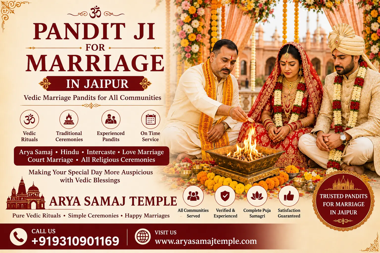 Pandit Ji for Marriage Poster in Jaipur