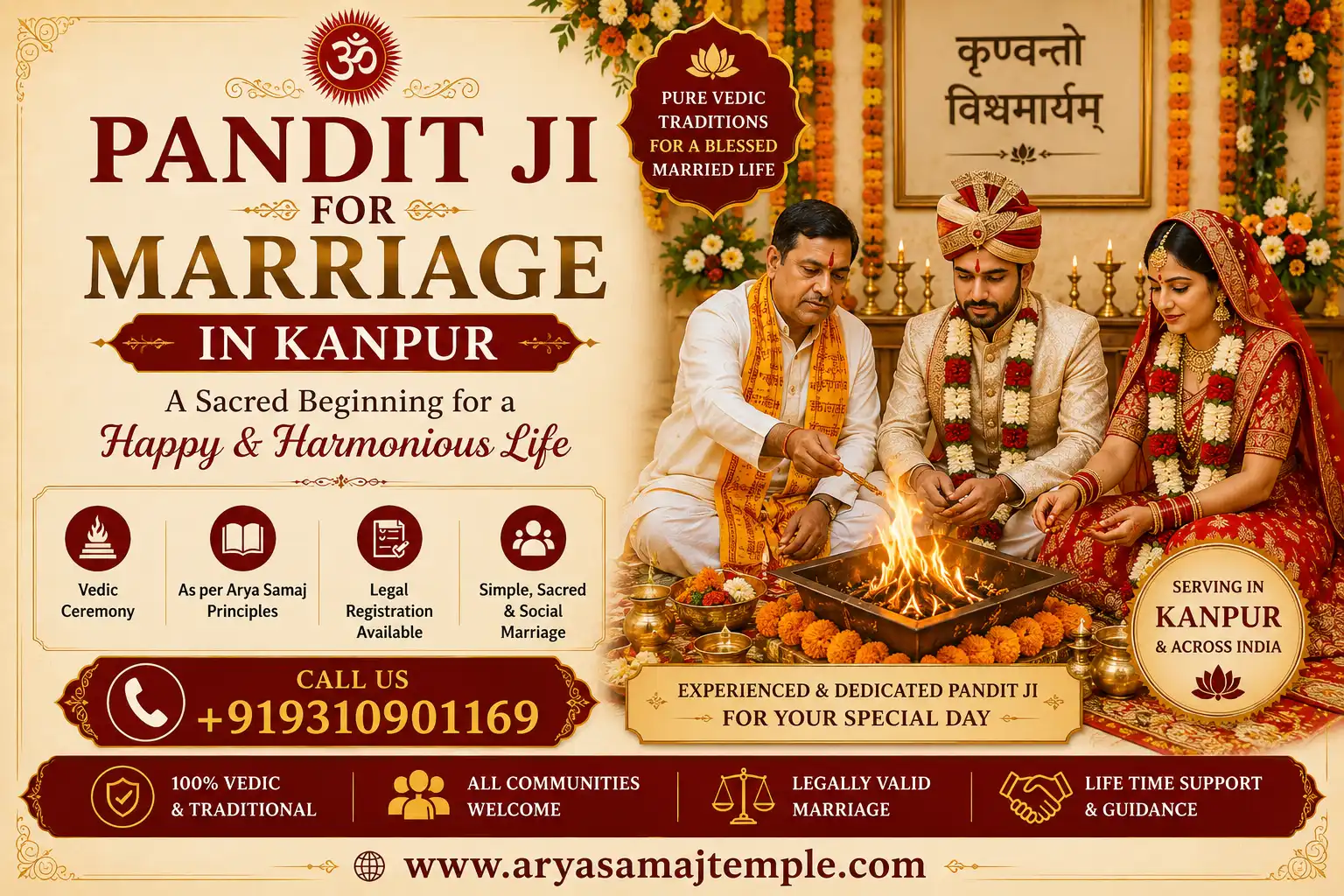 Pandit Ji for Marriage Poster in Kanpur