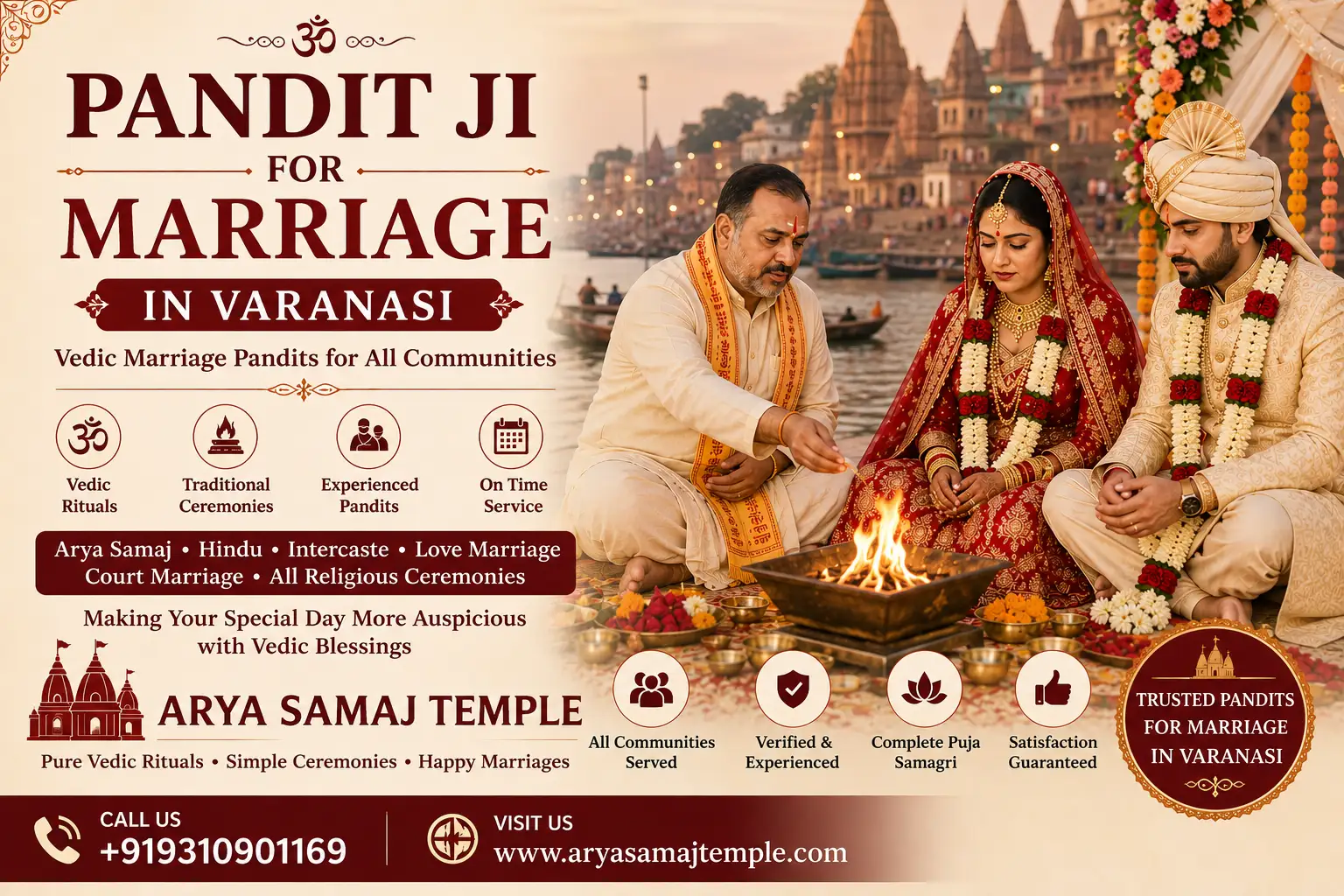 Pandit Ji for Marriage in Varanasi Poster