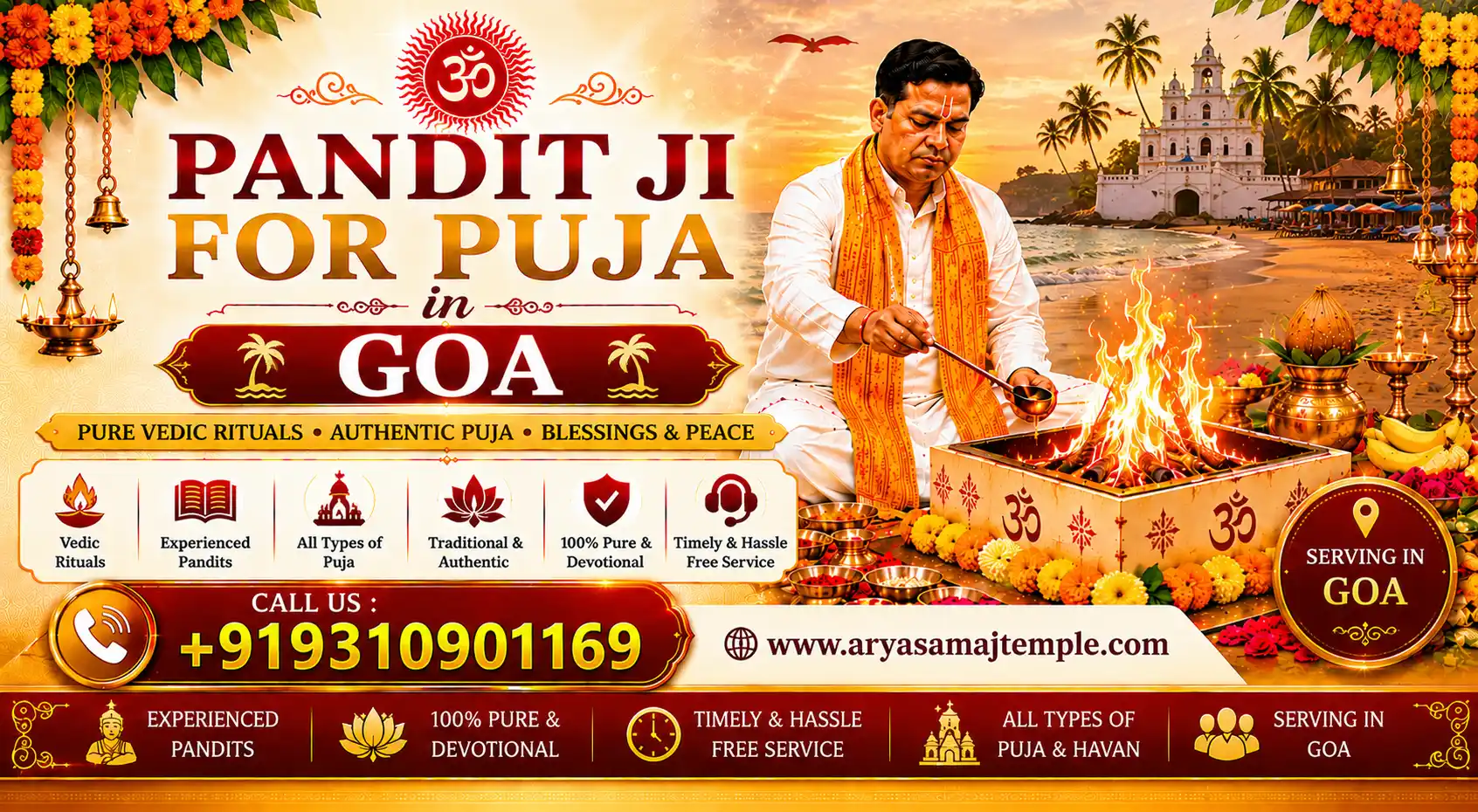 Pandit Ji For Puja Poster in Goa