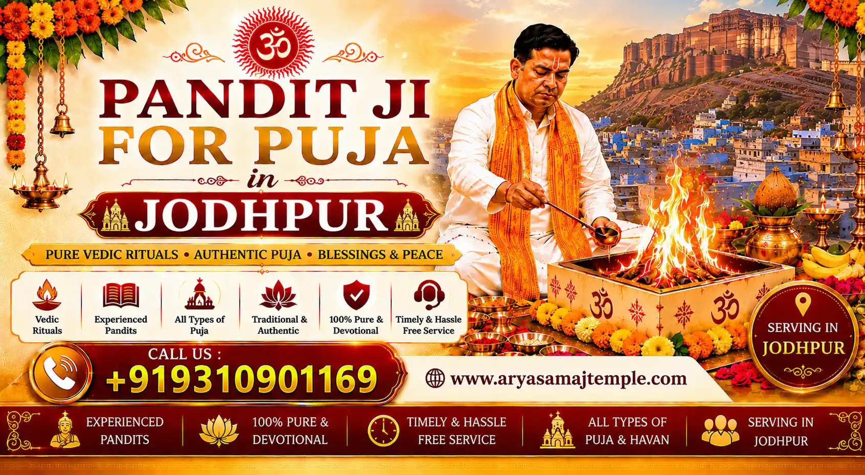 Pandit Ji For Puja in Jodhpur Poster