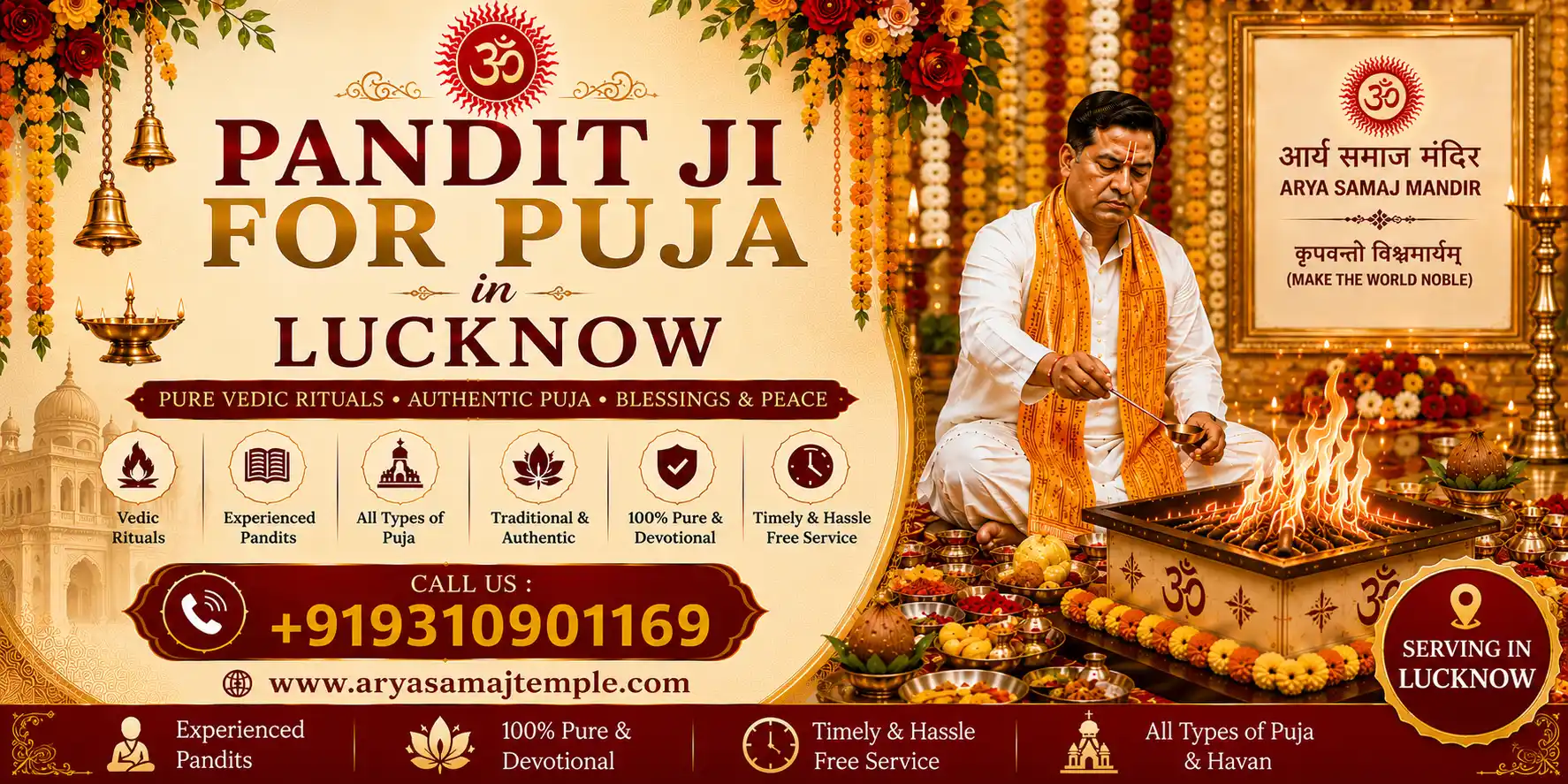 Pandit Ji for Puja in Lucknow Poster