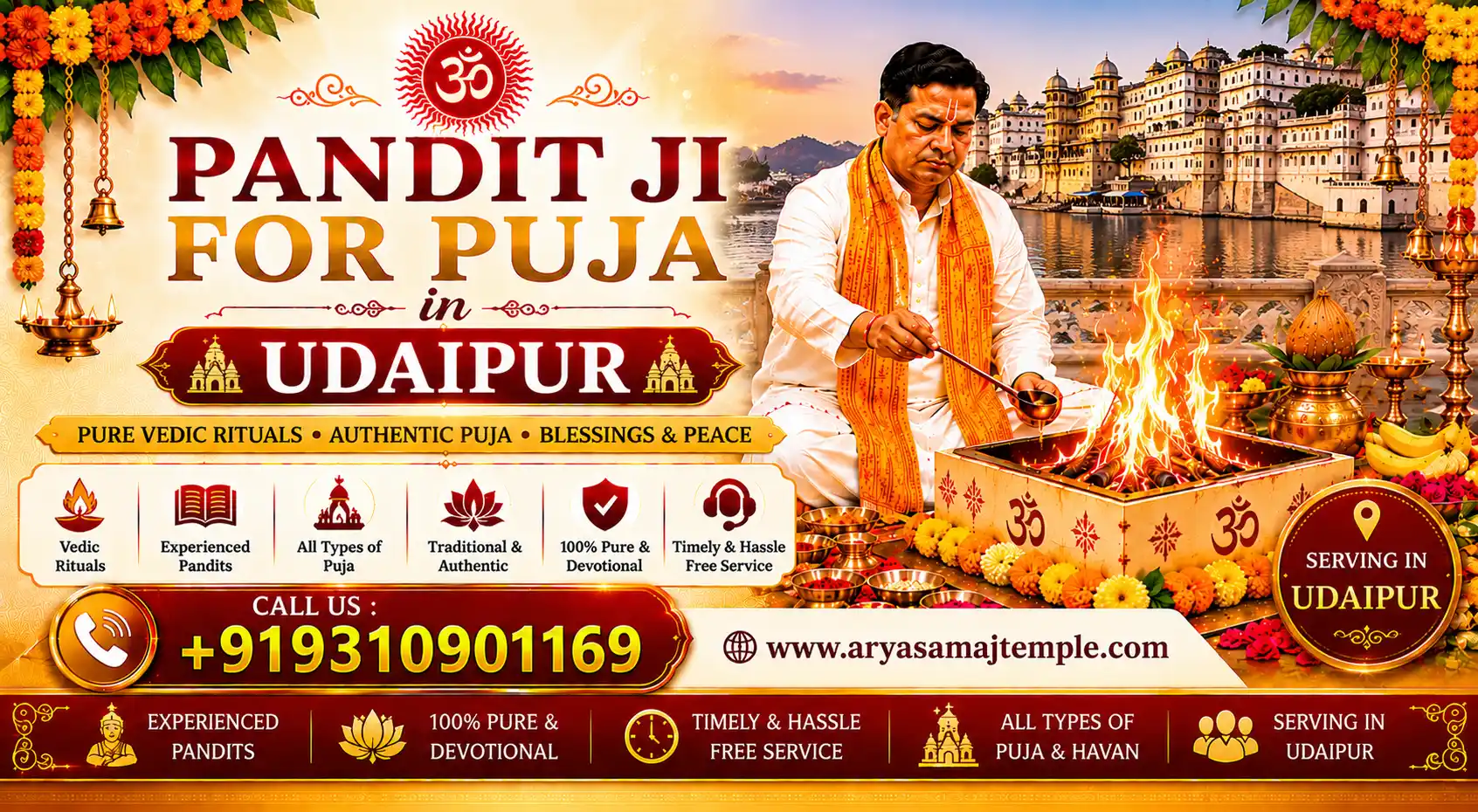 Pandit Ji For Puja in Udaipur Poster