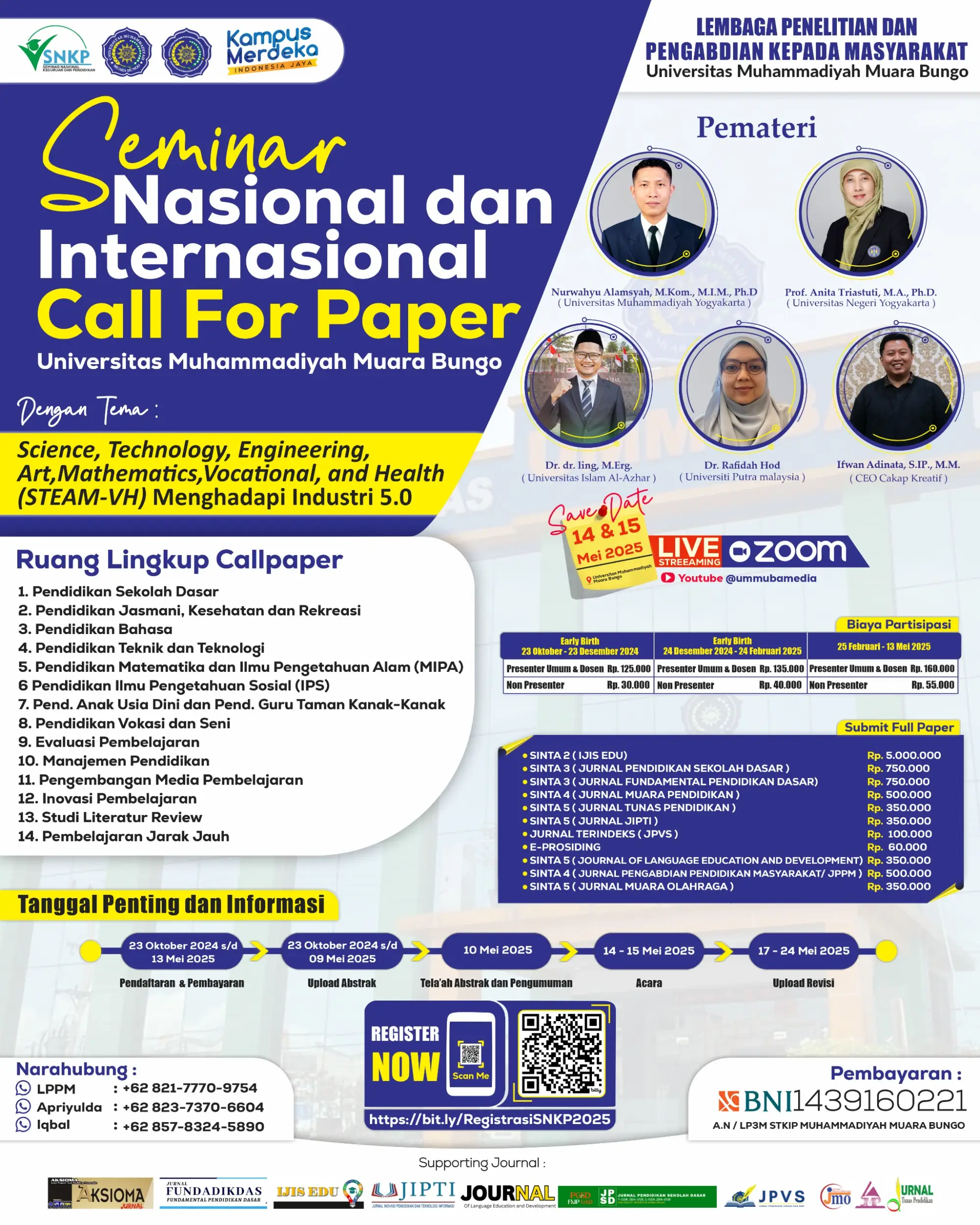 Seminar Nasional dan Internasiona; Call For Papar (SNKP) UMMUBA 2025