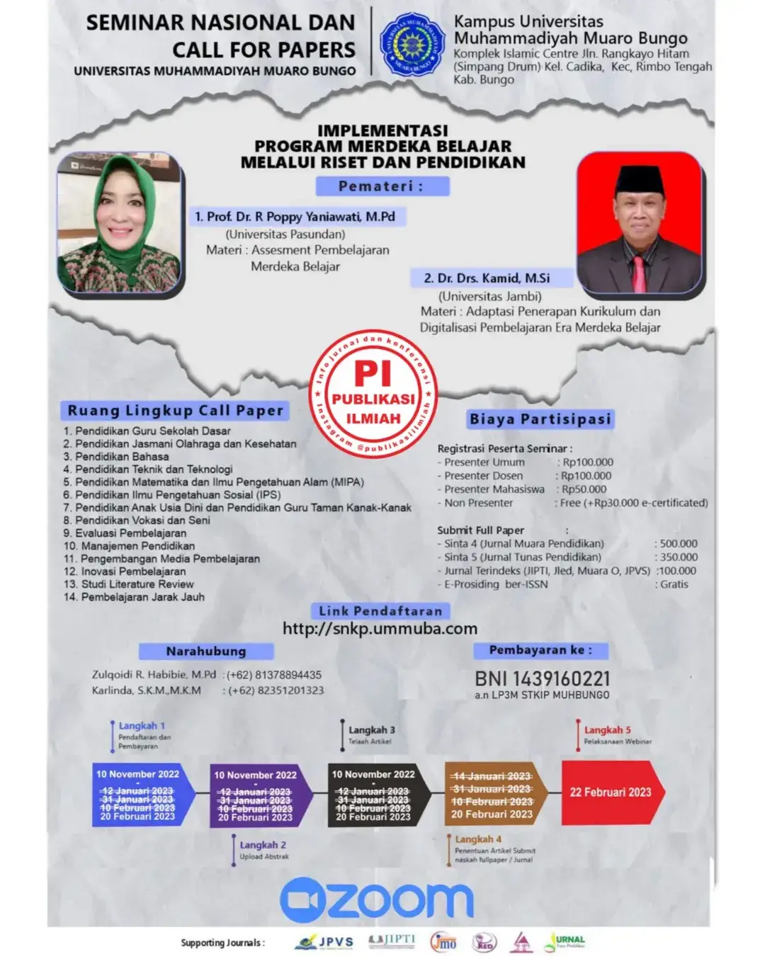 *SEMNAS SNKP 2023 dengan tema: IMPLEMENTASI PROGRAM MERDEKA BELAJAR MELALUI RISET DAN PENDIDIKAN