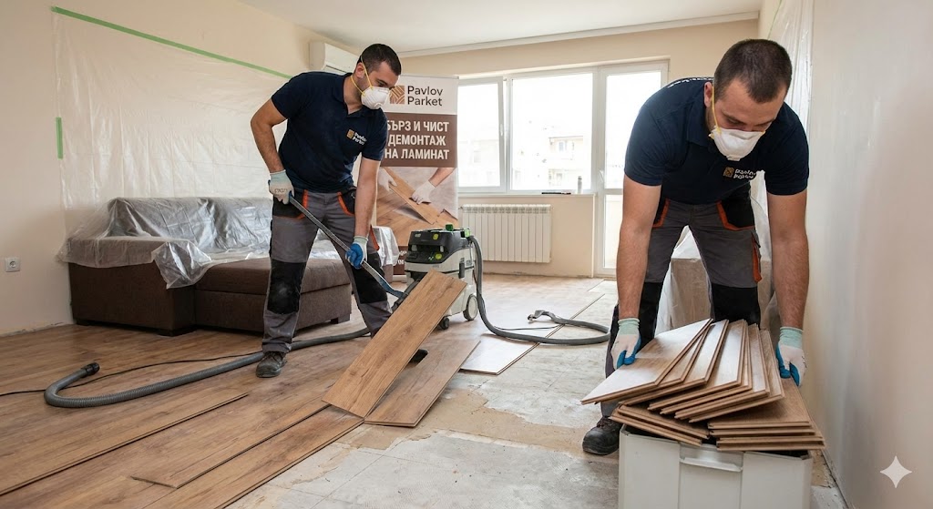 Бърз и чист демонтаж на стар ламинат в София: Услуги и цени