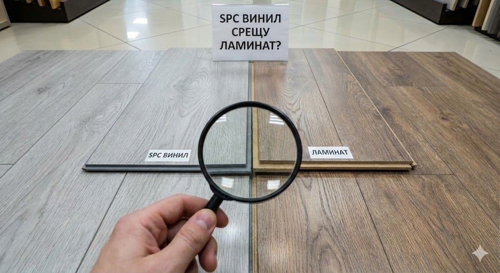 SPC винил срещу ламинат за баня и кухня - Кое е по-добро?