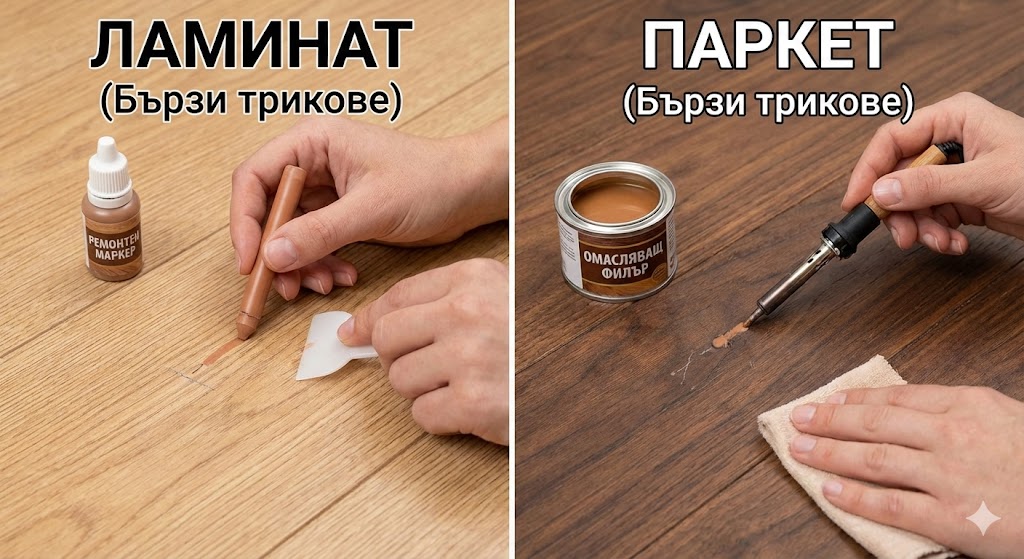 Как да премахнем драскотини от ламинат и паркет? (Бързи трикове)