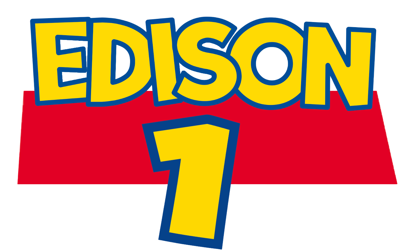 Logo de Edison 1 al estilo Toy Story