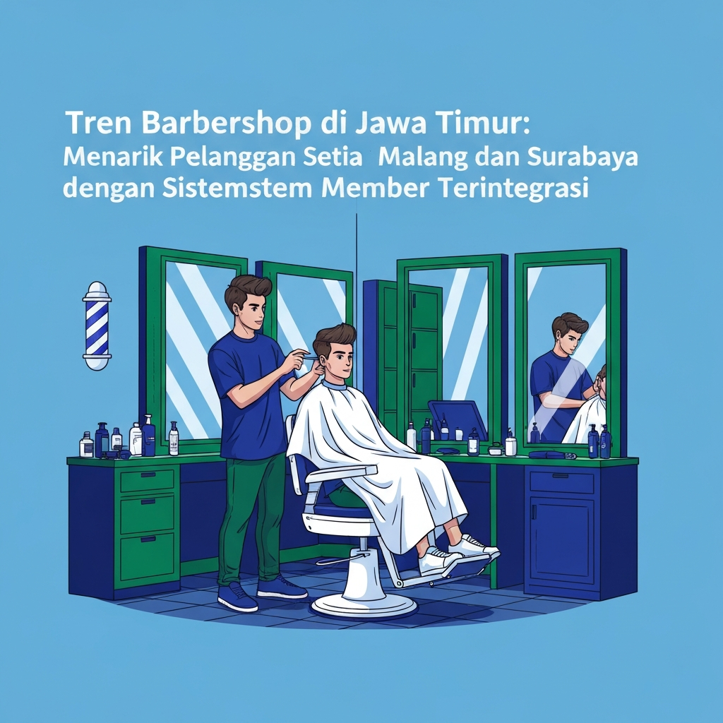 Tren Barbershop di Jawa Timur: Menarik Pelanggan Setia di Malang dan Surabaya dengan Sistem Member Terintegrasi