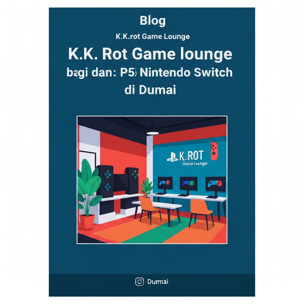 K.K. Rot Game Lounge: Destinasi Utama Gamer PS5 dan Nintendo Switch di Dumai dengan Nuansa Rumahan!