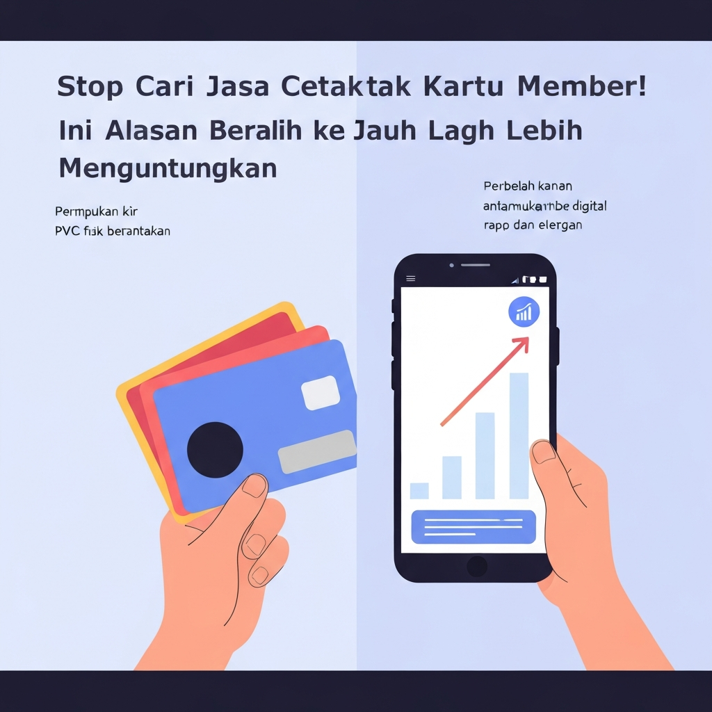 Stop Cari Jasa Cetak Kartu Member! Ini Alasan Beralih ke Digital Jauh Lebih Menguntungkan