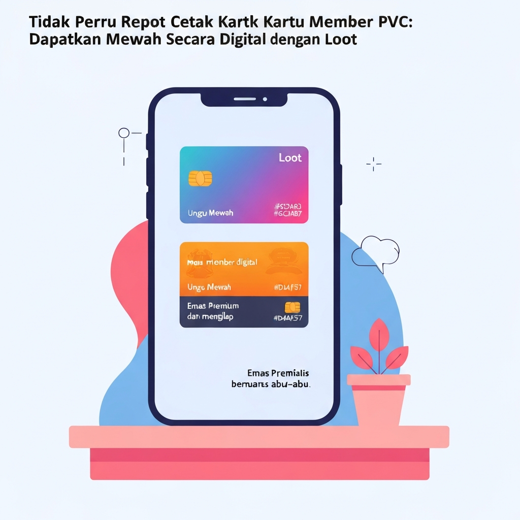 Tidak Perlu Repot Cetak Kartu Member PVC: Dapatkan Kesan Mewah Secara Digital dengan Loot