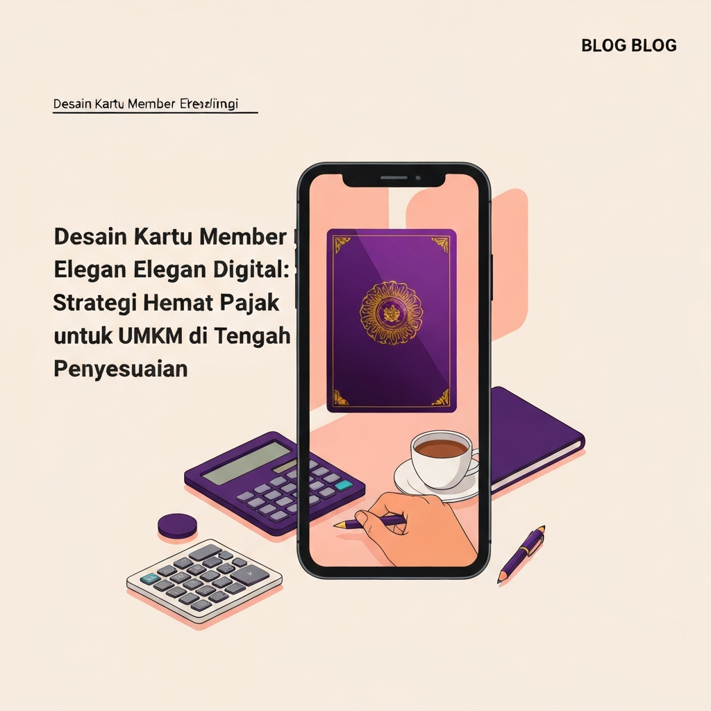 Desain Kartu Member Elegan Digital: Strategi Hemat Pajak untuk UMKM di Tengah Penyesuaian