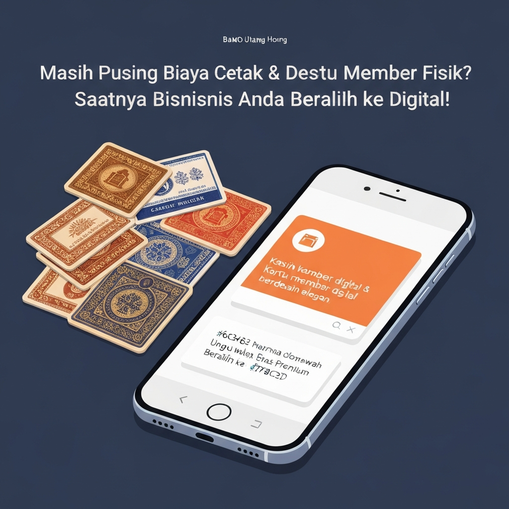 Masih Pusing Biaya Cetak & Desain Kartu Member Fisik? Saatnya Bisnis Anda Beralih ke Digital!