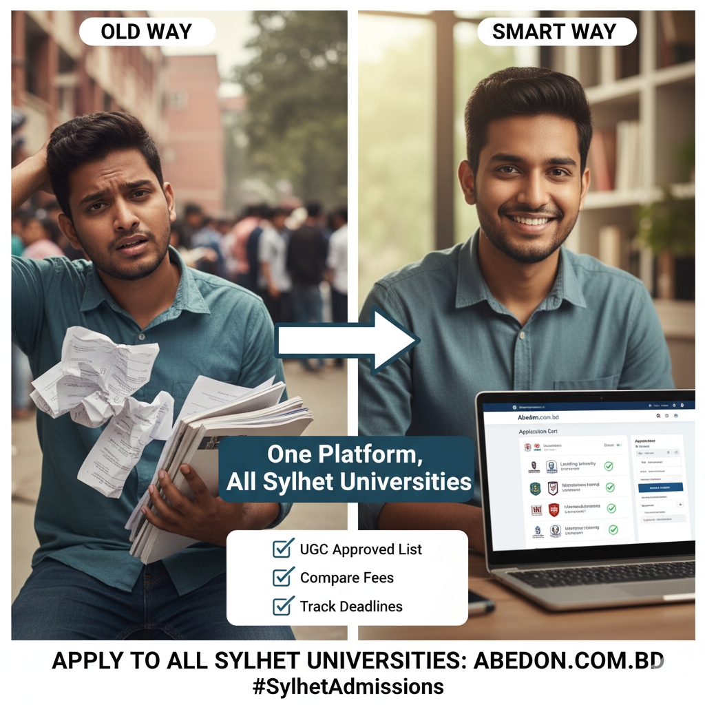 The Smartest Way to Apply to Private Universities in Sylhet (সিলেটের প্রাইভেট বিশ্ববিদ্যালয়গুলোতে আবেদনের সহজ উপায়)