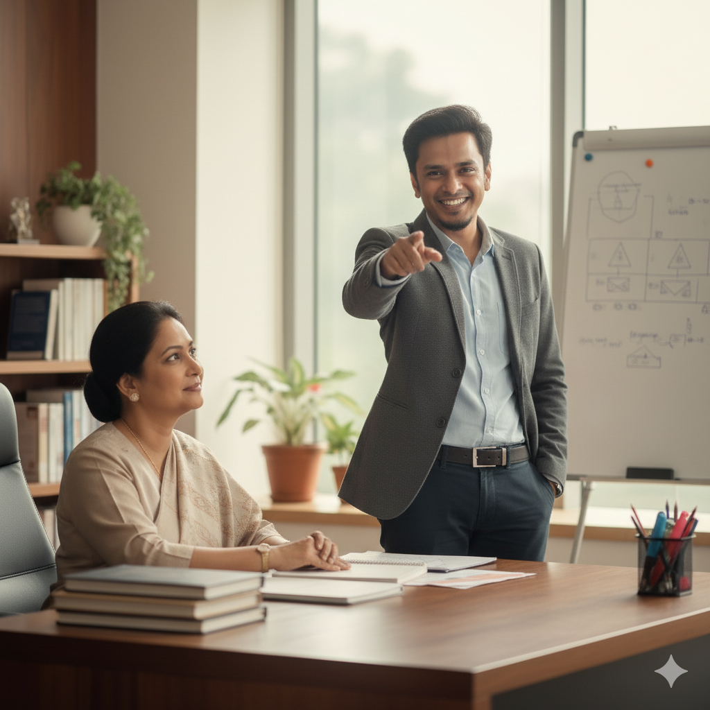 Student managing finances for education