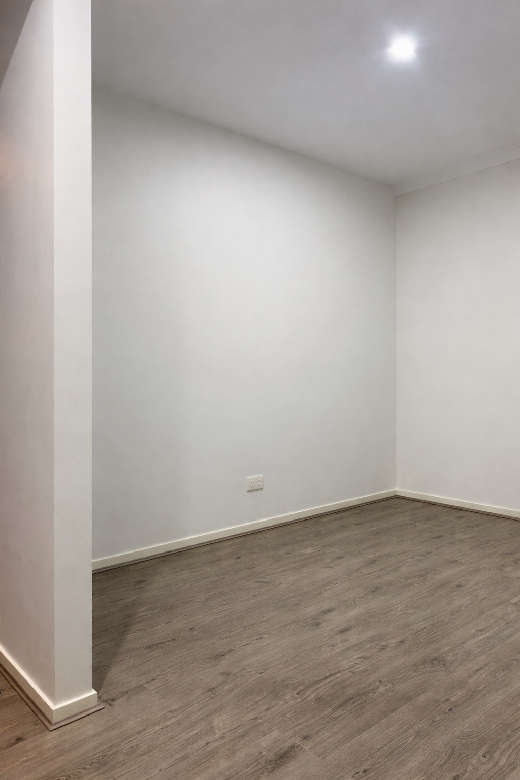 A study nook area before custom joinery installation in Strathtulloh.