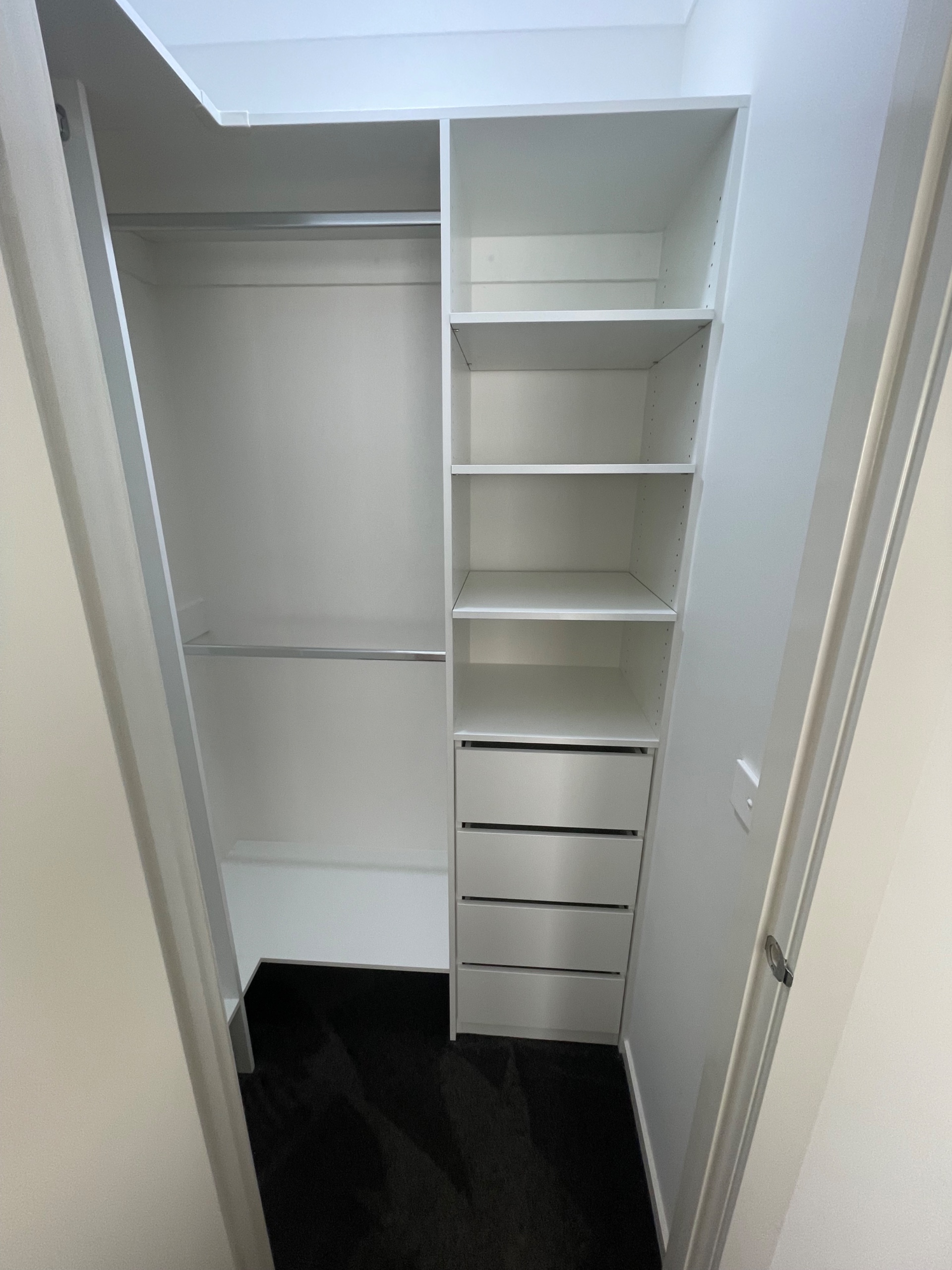 Wardrobe after new installation in Strathtulloh.