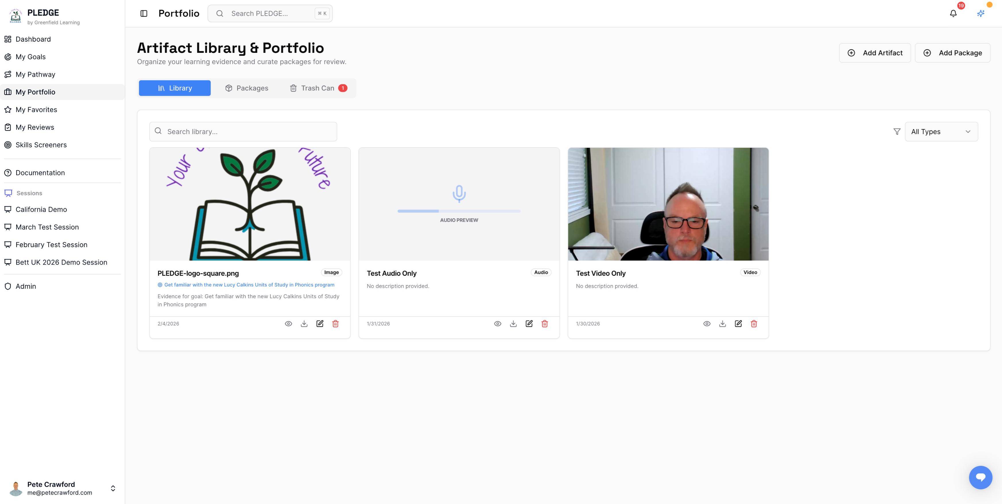 PLEDGE Artifact Library & Portfolio.png
