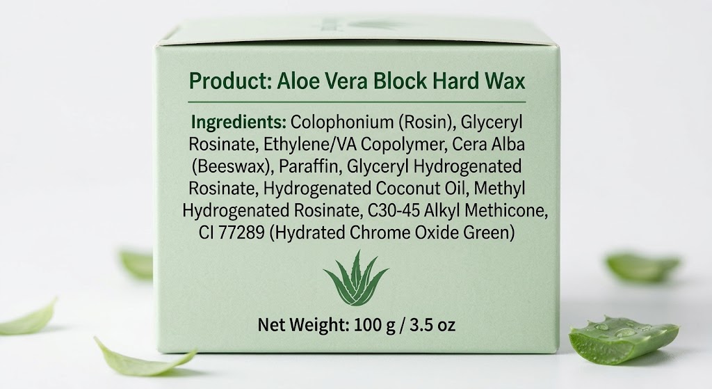 Aloe Vera Hard Wax Bar - image 2