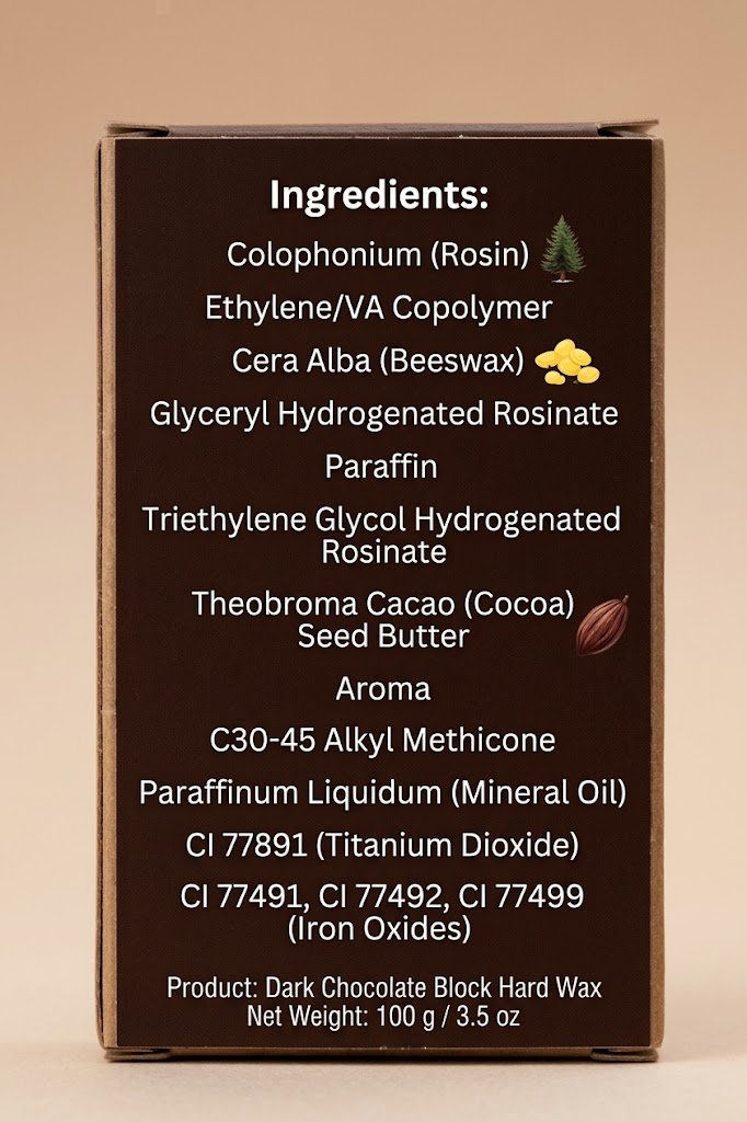 Dark Chocolate Hard Wax Bar - image 2
