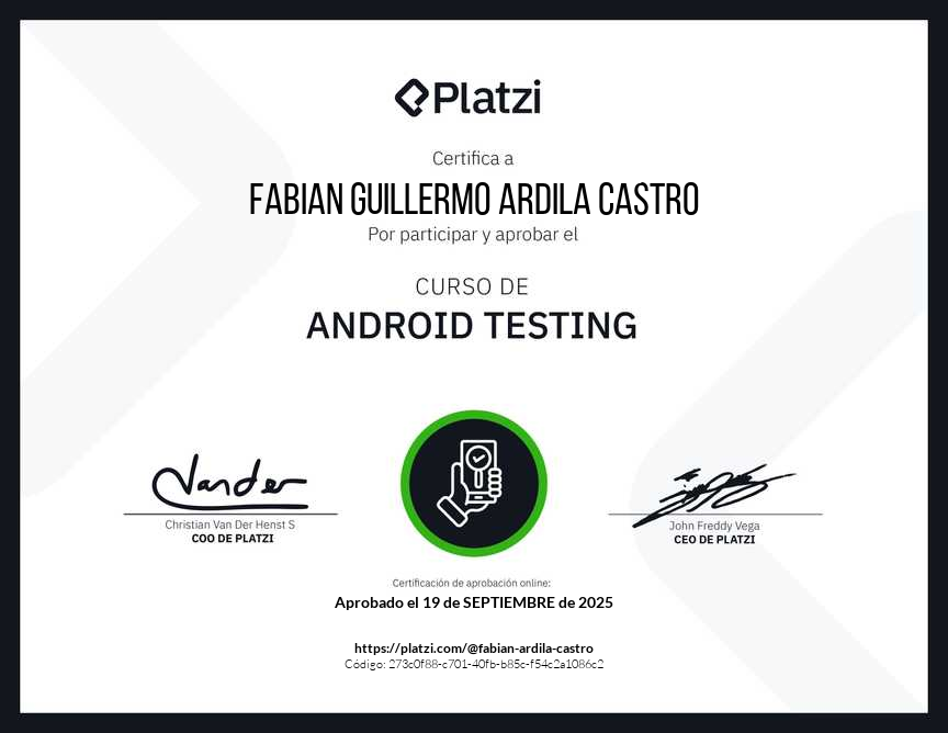 Curso de Android Testing