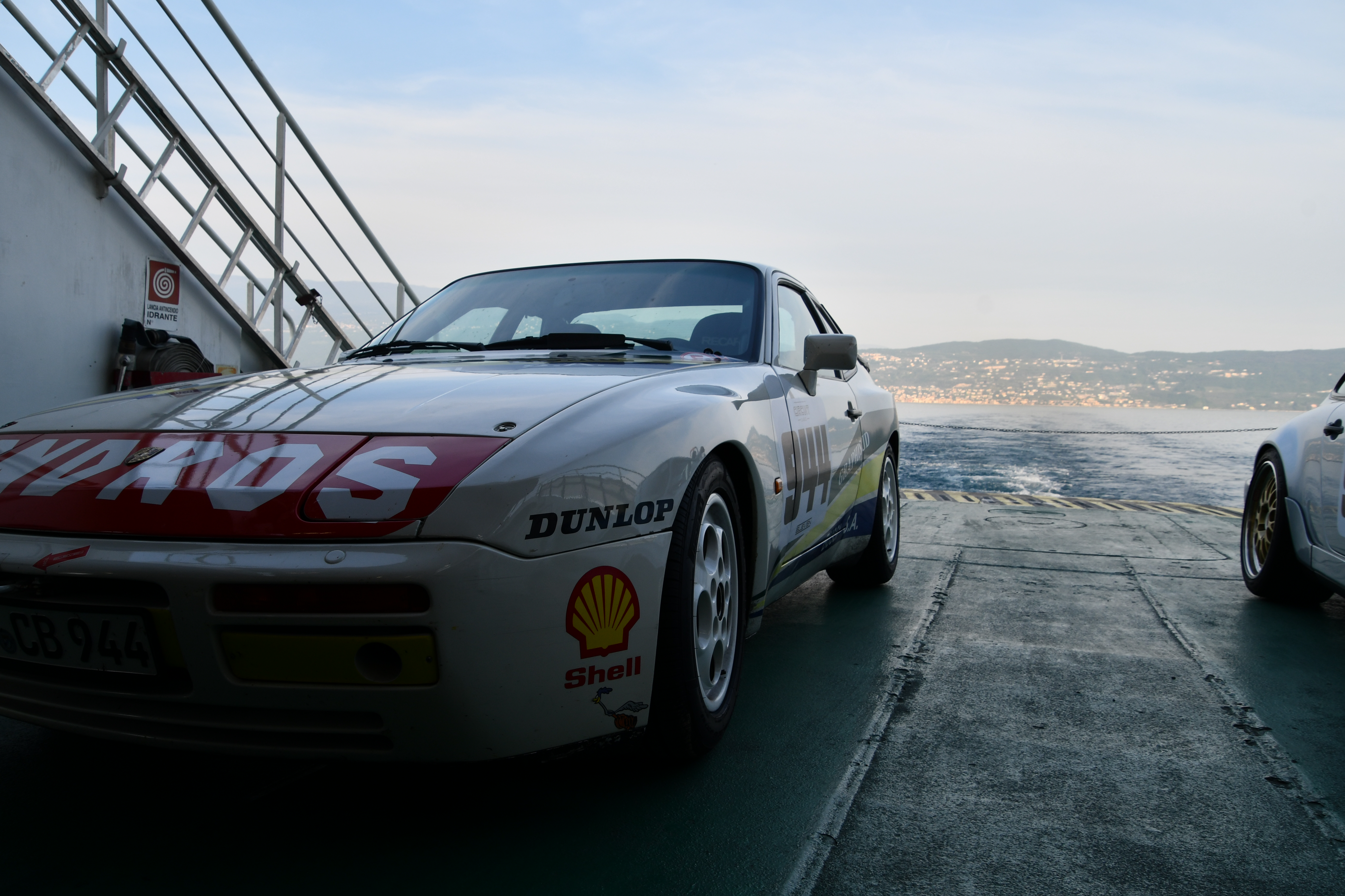Interior of the Porsche 944 Turbo.