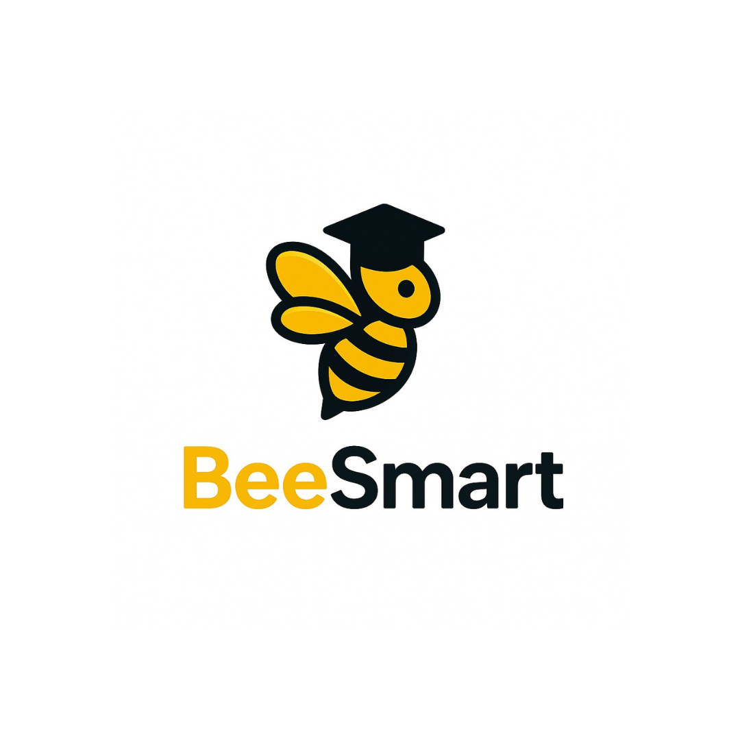 The BeeSmart logo, featuring a bee wearing a graduation cap.